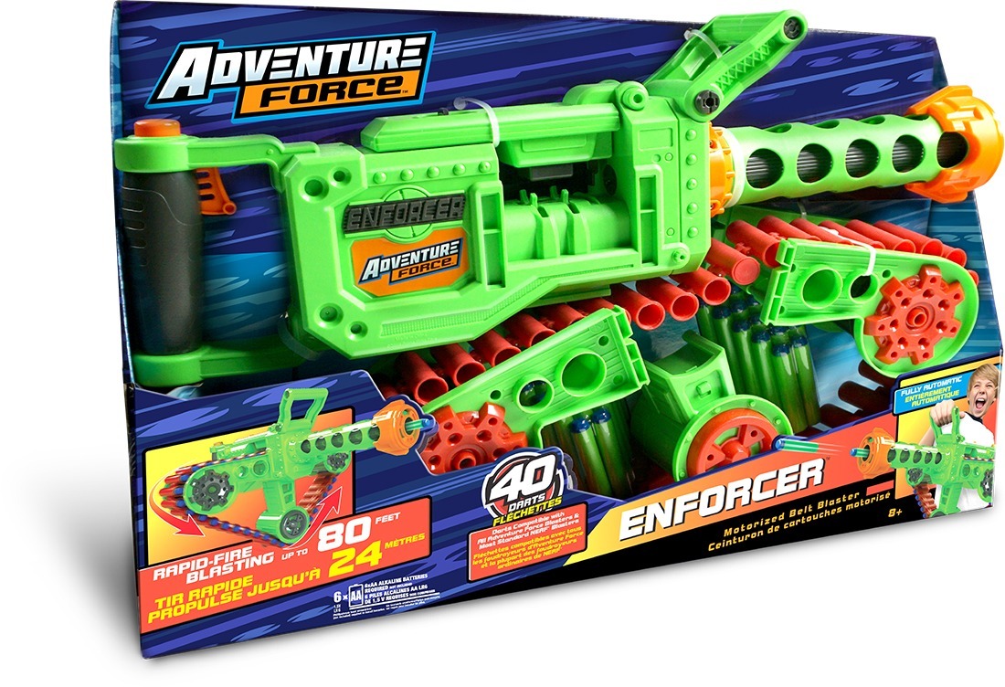 Walmart branding package design for adventure force foam dart blaster