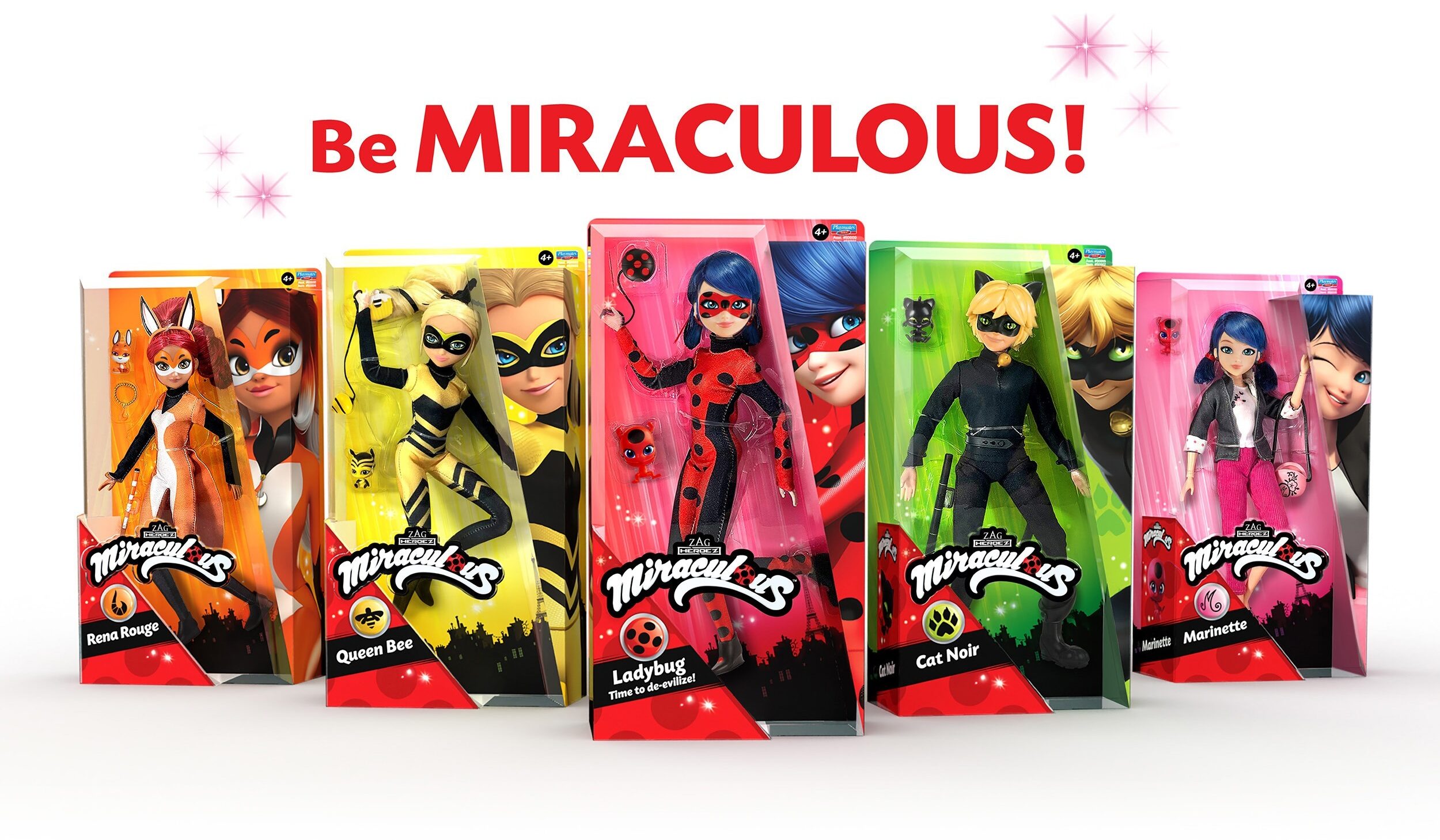 Miraculous LadyBug package design for Playmates Toys by McHale Design
