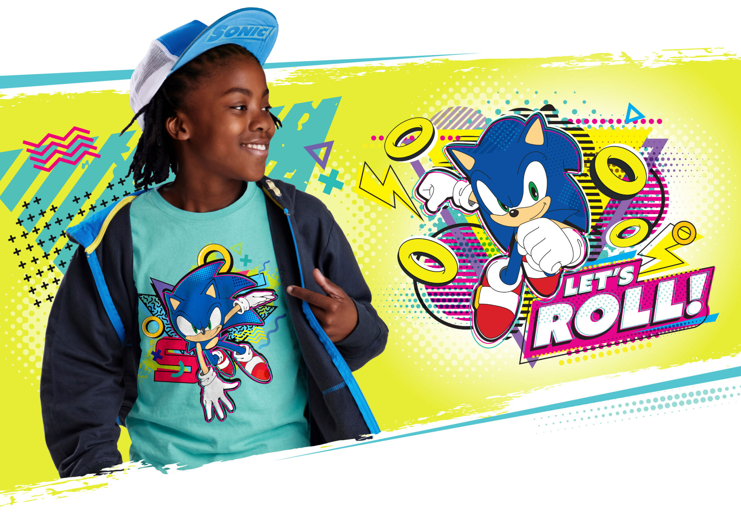 Sonic The Hedgehog branding style guide graphics product application