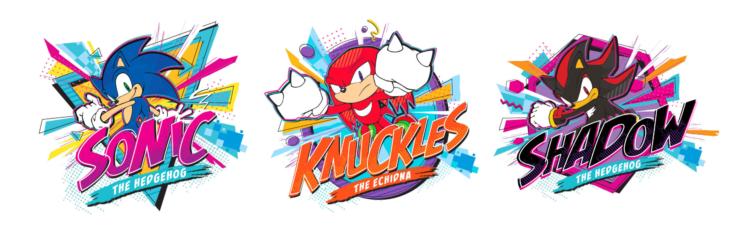 Sonic The Hedgehog brand style guide graphic layouts